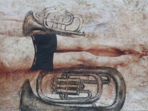 About muteness 1  ⌘ Det stumme 1  76 x 56 cm