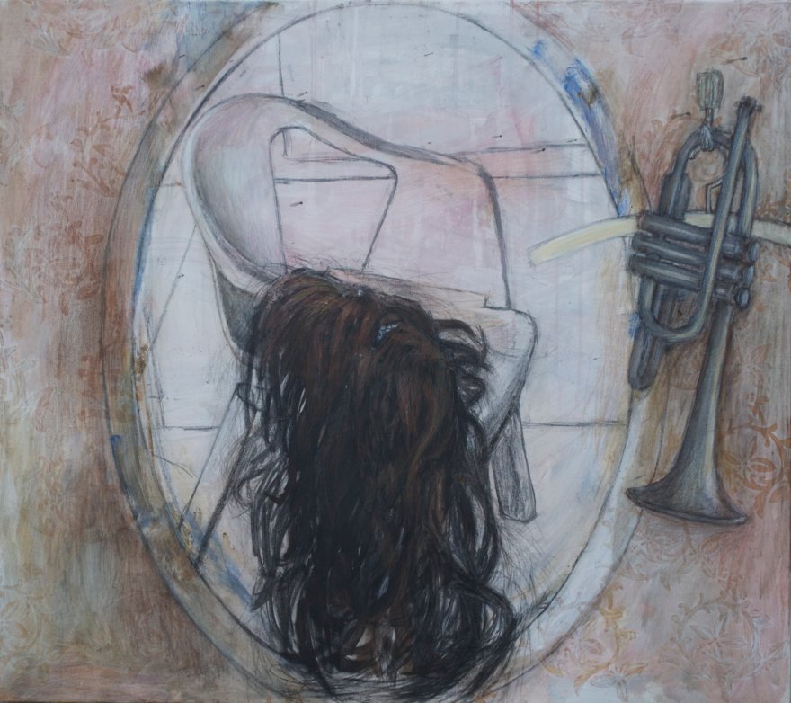 title: håret / the hair 80 x 90 cm pris: 8 000 DKR